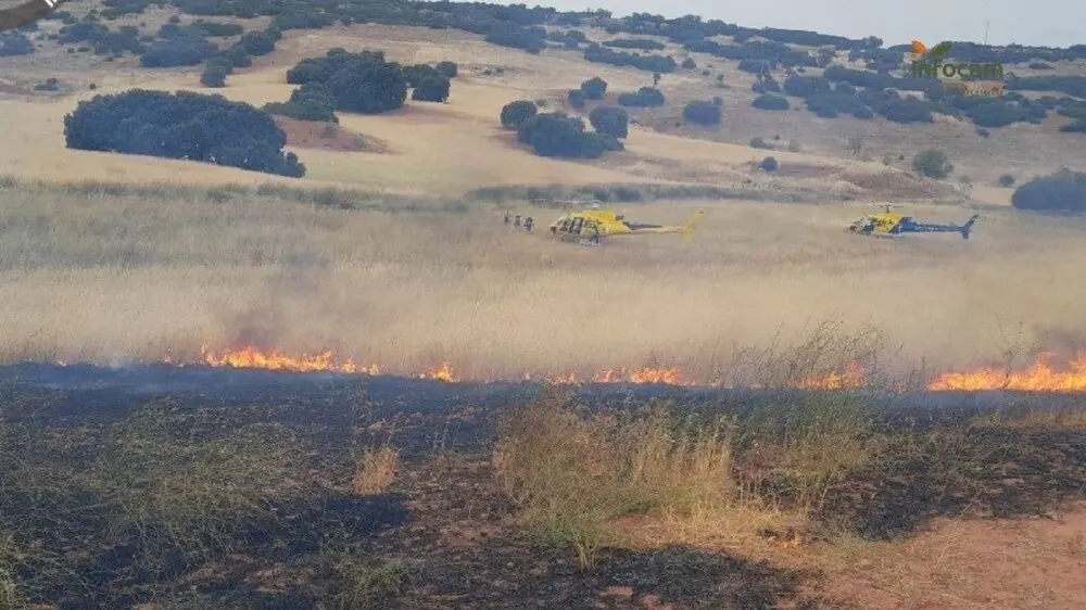 Los servicios de extinción de Castilla-La Mancha extinguen ocho incendios declarados este lunes